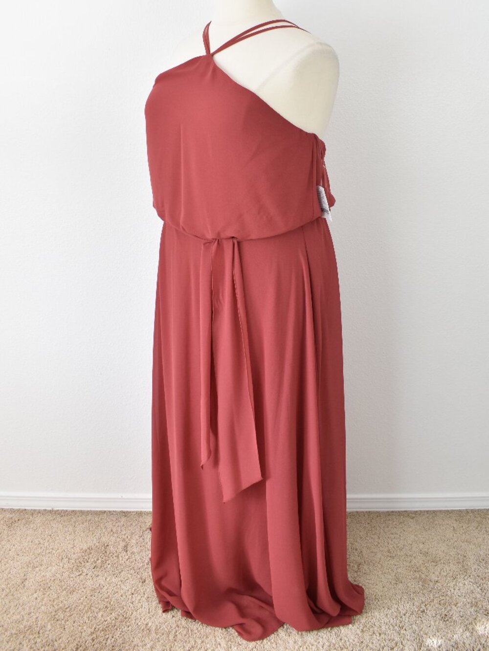 Nouvelle CAYENNE N375 Chiffon Belted Y-Neck Dress NEW - XXL - Picture 5 of 11